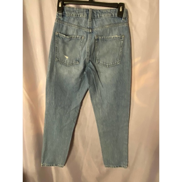 Garage Denim Jeans  Size 00  Heavy Denim  Straight Leg distressed jeans - Picture 7 of 14